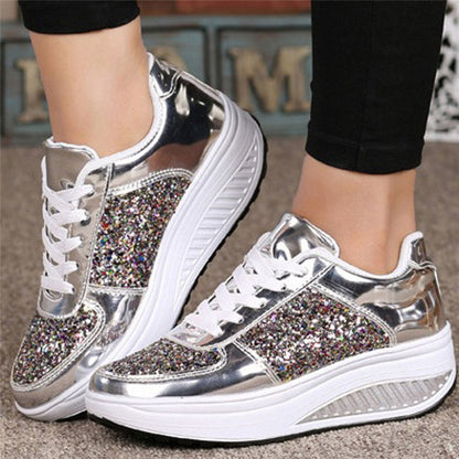 Sequin women's sneakers