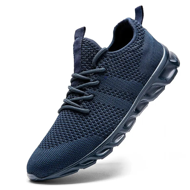 Men Casual Sport Shoes Light Sneakers White Outdoor Breathable Mesh Black Running Shoes Athletic Jogging Tennis Shoes