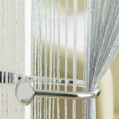 2M*1M String Curtain Panels Door Fly Screen Hanging Beaded Curtains Room Divider Net