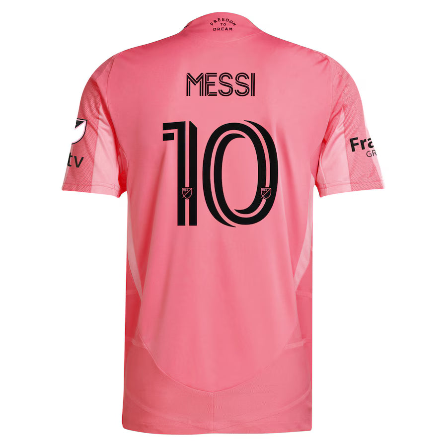 Men's Inter Miami CF Lionel Messi adidas Black 2025 The Fortitude Kit Authentic Player Jersey