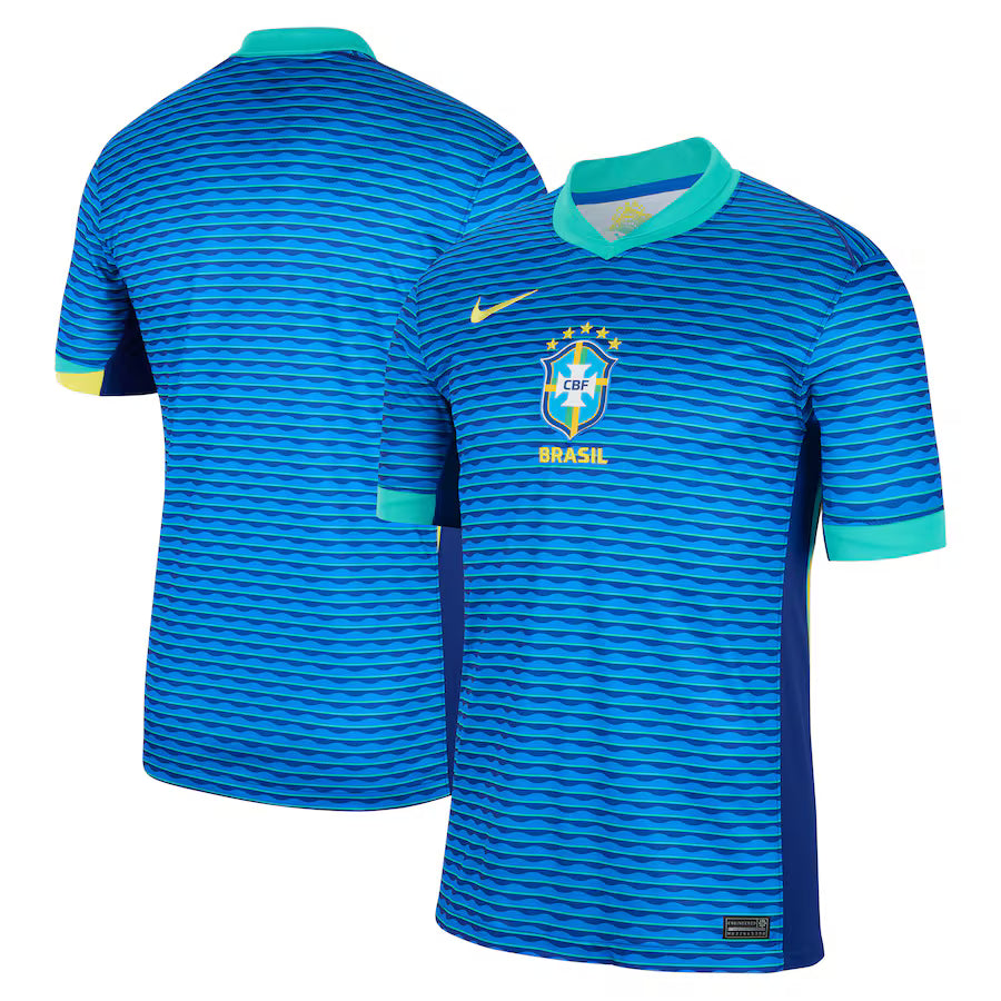 Brazil National Team Nike 2024 Away Stadium Replica Jersey – Blue