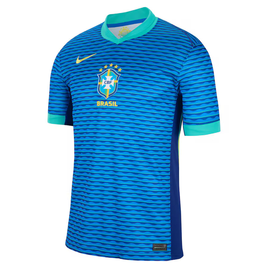 Brazil National Team Nike 2024 Away Stadium Replica Jersey – Blue