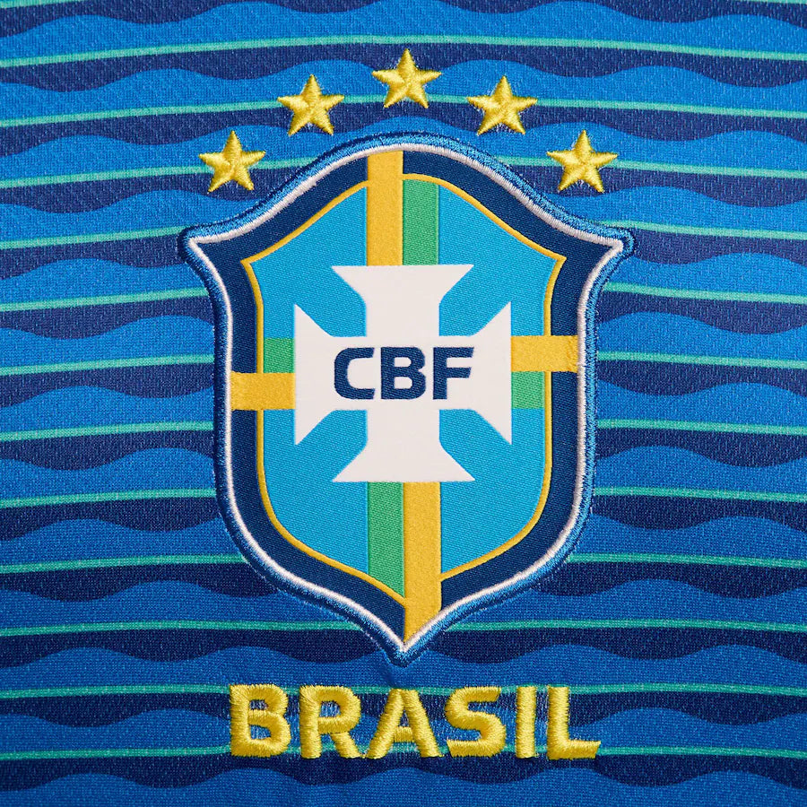 Brazil National Team Nike 2024 Away Stadium Replica Jersey – Blue