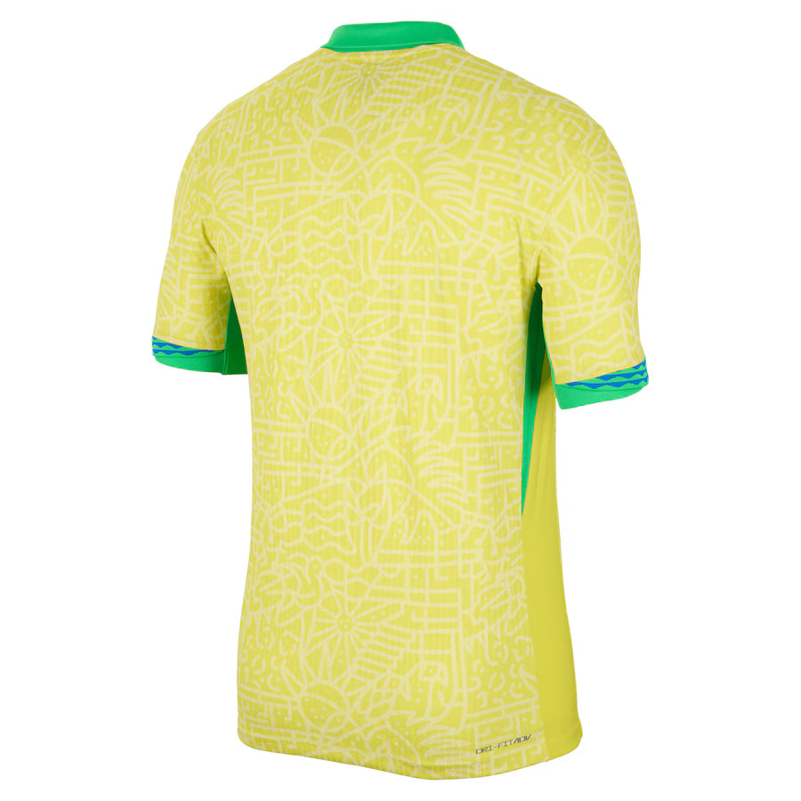 Brazil National Team Nike 2024 Home Match Authentic Jersey – Yellow