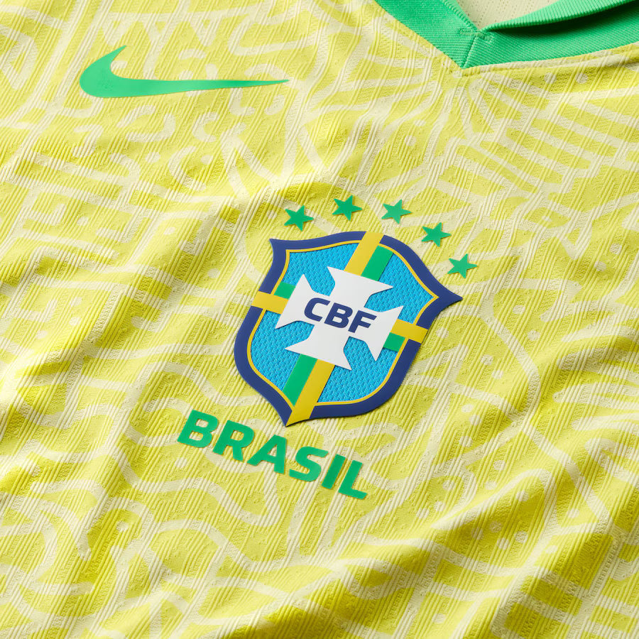 Brazil National Team Nike 2024 Home Match Authentic Jersey – Yellow